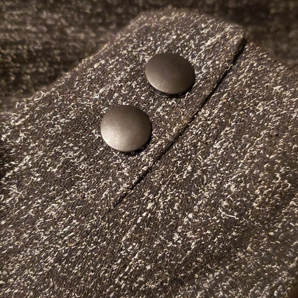 VINTAGE ASYMMETRICAL WOOL AND LEATHER BLAZER - Picture 4 of 11